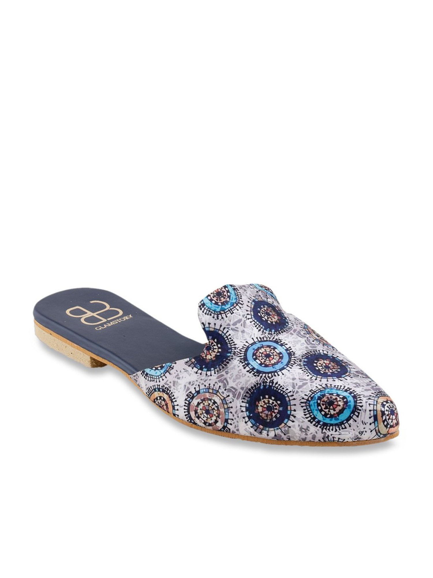 Glam Story Women's Indie Pop Multicolored Mule Shoes