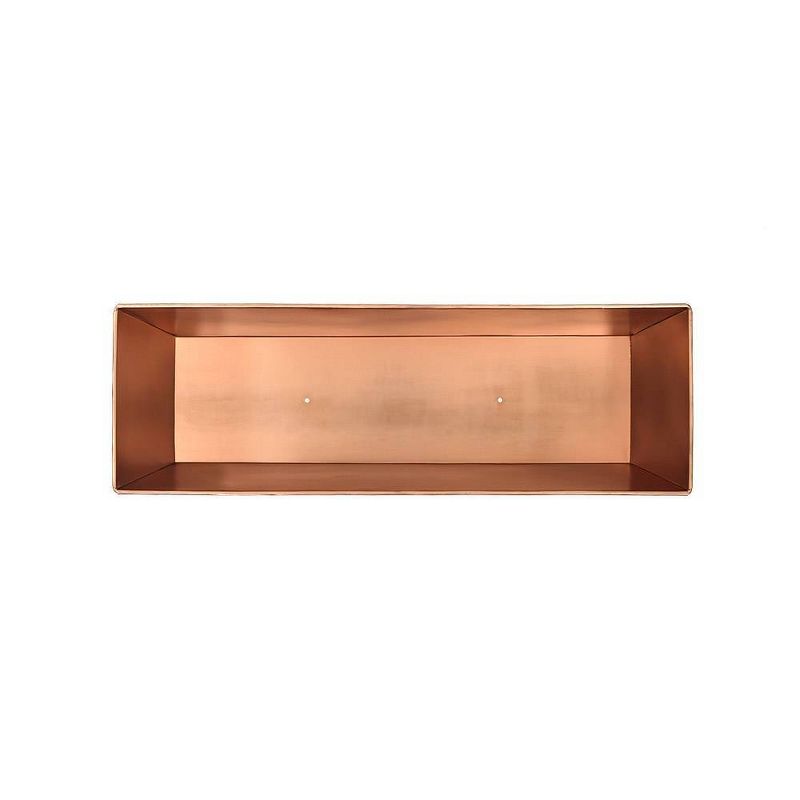 Medium Galvanized Metal Rectangular Planter Box Copper - ACHLA Designs