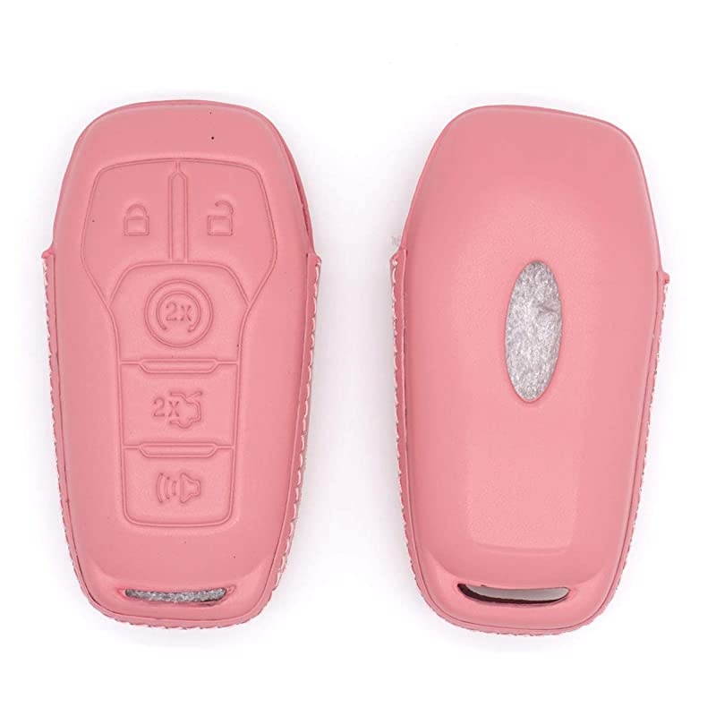 TM) 4 5 Buttons TPU Smart keyless Entry Remote Key Fob case Cover Keychain for Ford Mustang F-150 F-450 Explorer Taurus Fusion Edge,Lincoln MKZ MKC MKX (Blue)