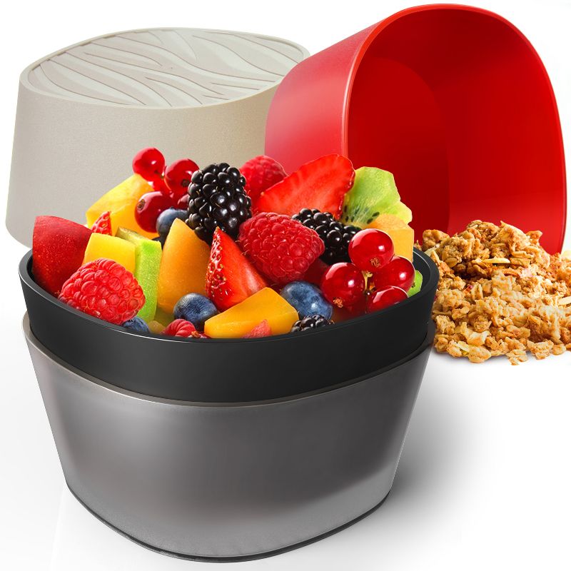 Mueller Snack Bowls, Salad, Cereal and Rice Bowls Set of 4 - Multicolor