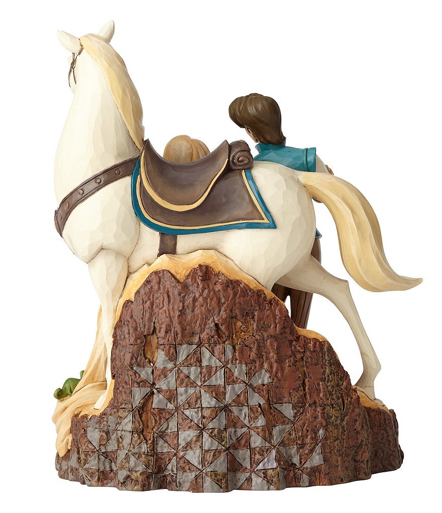 Disney Tradition by Jim Shore Rapunzel Flynn Rider & Maximus #double;Tangled Carved By Heart#double; Figurine