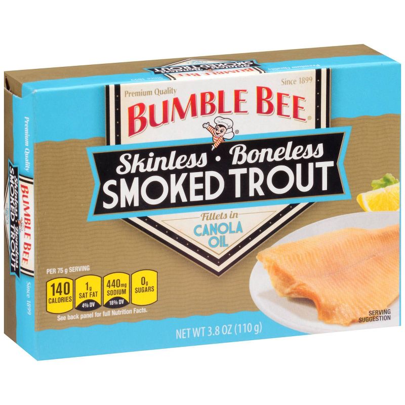 Bumble Bee Skinless Smoked Trout in Canola Oil - 3.8oz