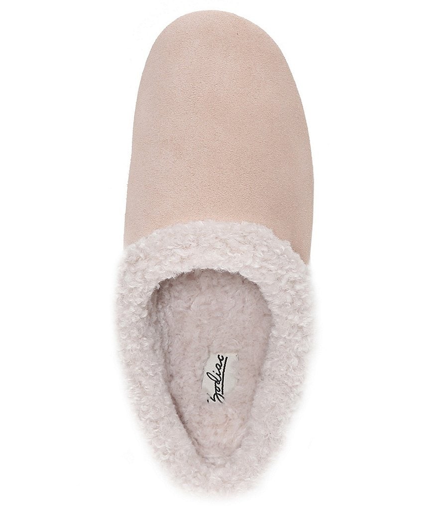 Zodiac Paloma Suede Faux Shearling Lined Slippers
