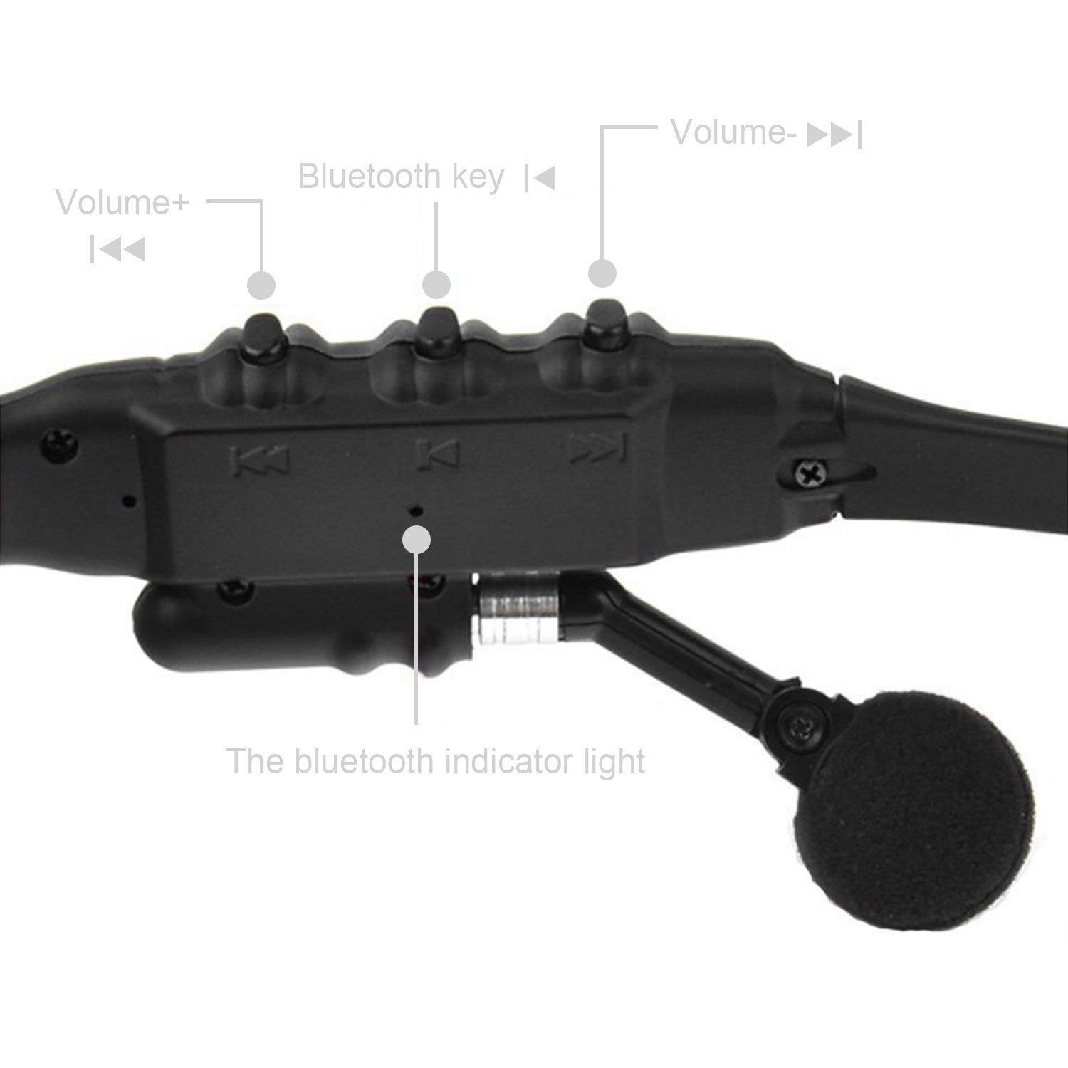 Werleo Sunglasses Headset Headphone Bluetooth Wireless Music Sunglasses Headsets Compatible iPhone Samsung LG and Smart Phones PC Tablets