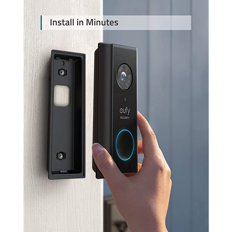 Security Wireless Video Doorbell BatteryPowered with 2K HD No Monthly Fee OnDevice AI for Human Detection 2Way Audio Simple SelfInstallation