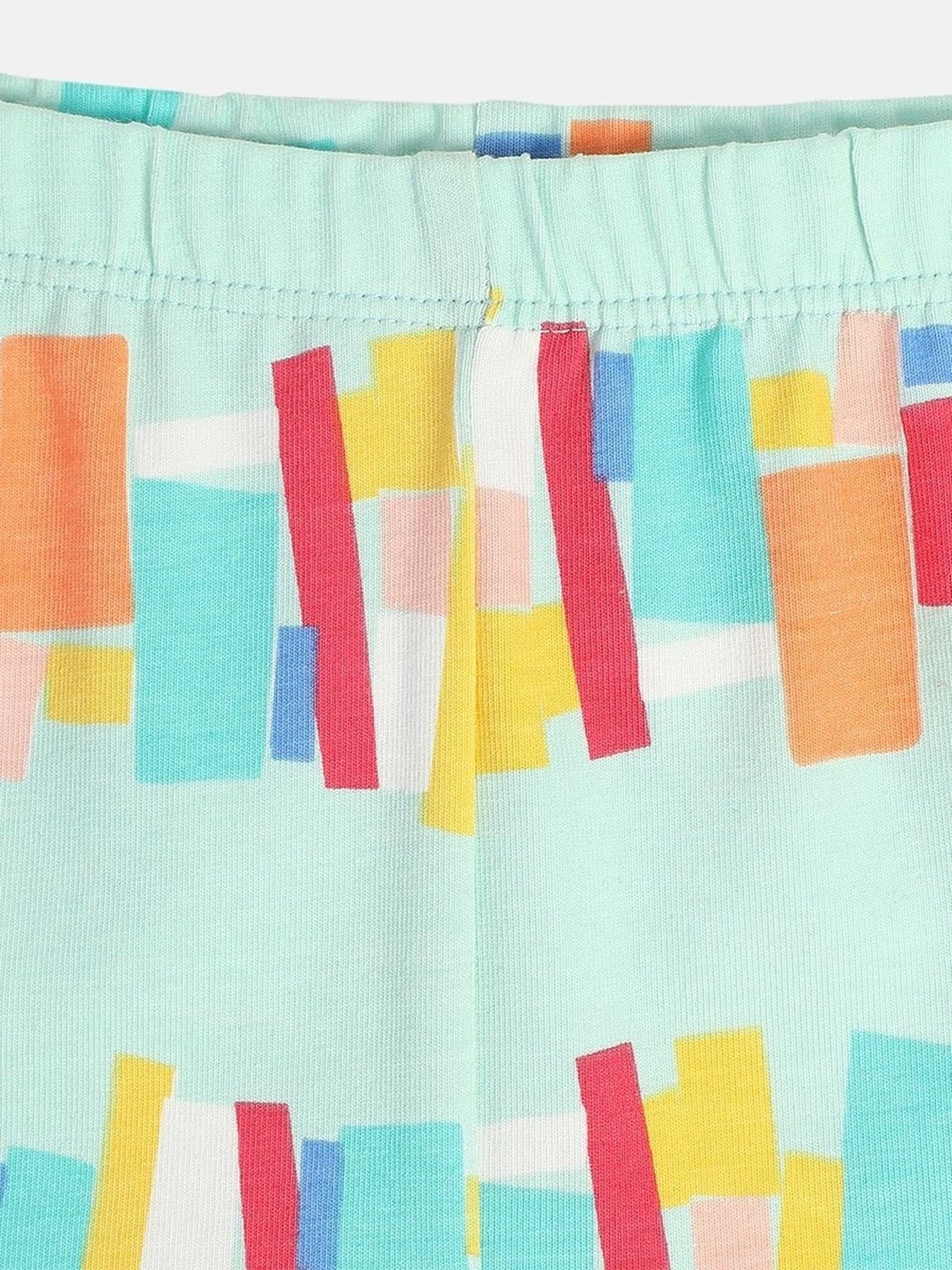 MINIKLUB Girls Multicolor Cotton Printed Full Sleeves Legging