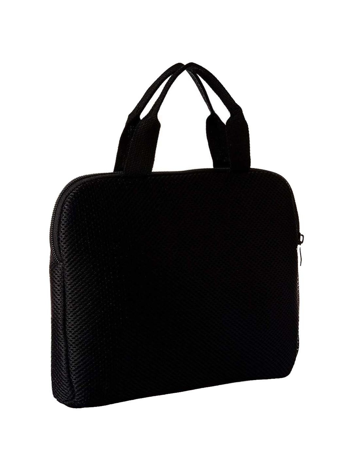 Travel Blue Black Textured Laptop Sleeves