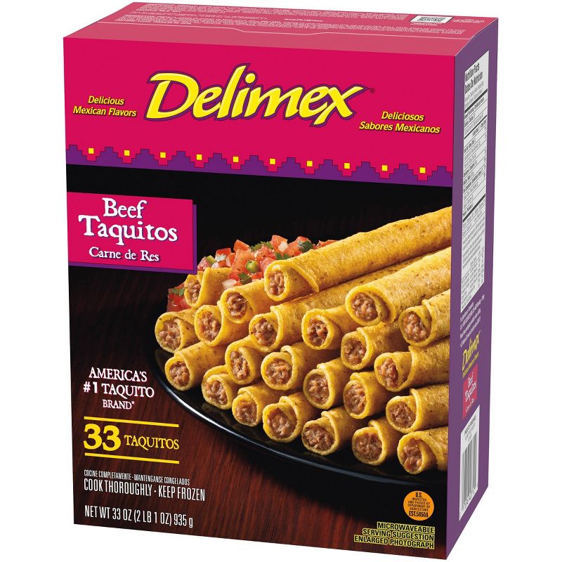 Delimex Beef Frozen Taquitos - 33oz