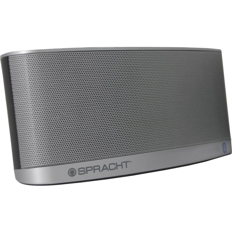 Spracht Blunote2.0 Portable Bluetooth Speaker System - 10 W RMS - Silver - Battery Rechargeable - USB