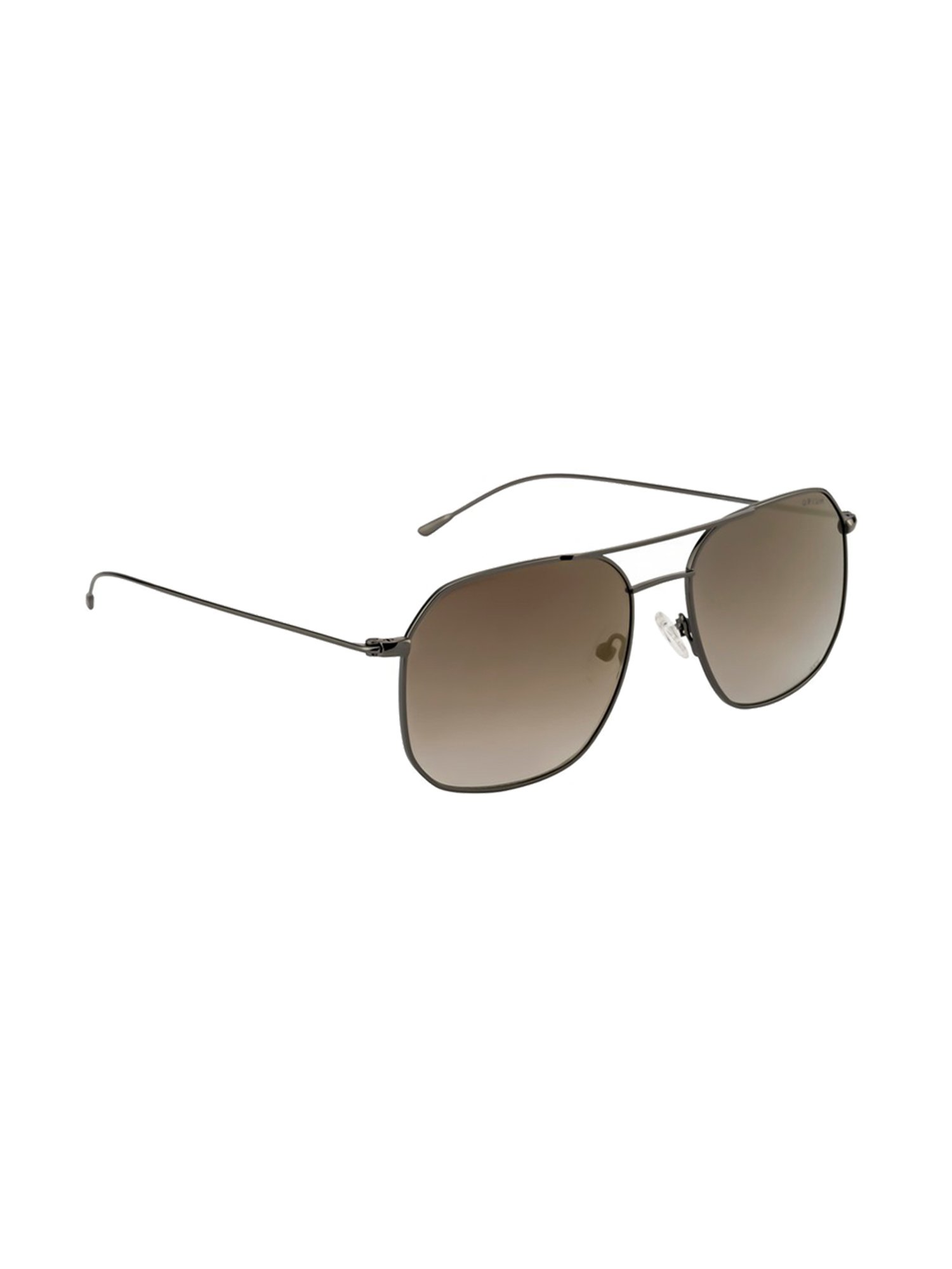 Opium Brown Beveled Sunglasses for Men