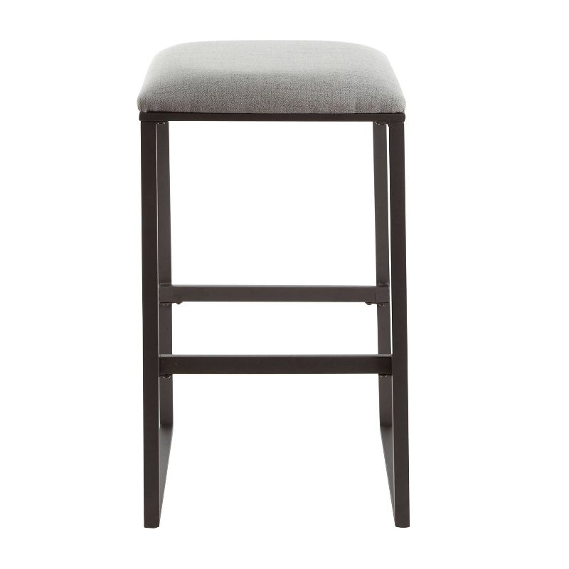 24" Square Base Saddle Stool Brown - Silverwood