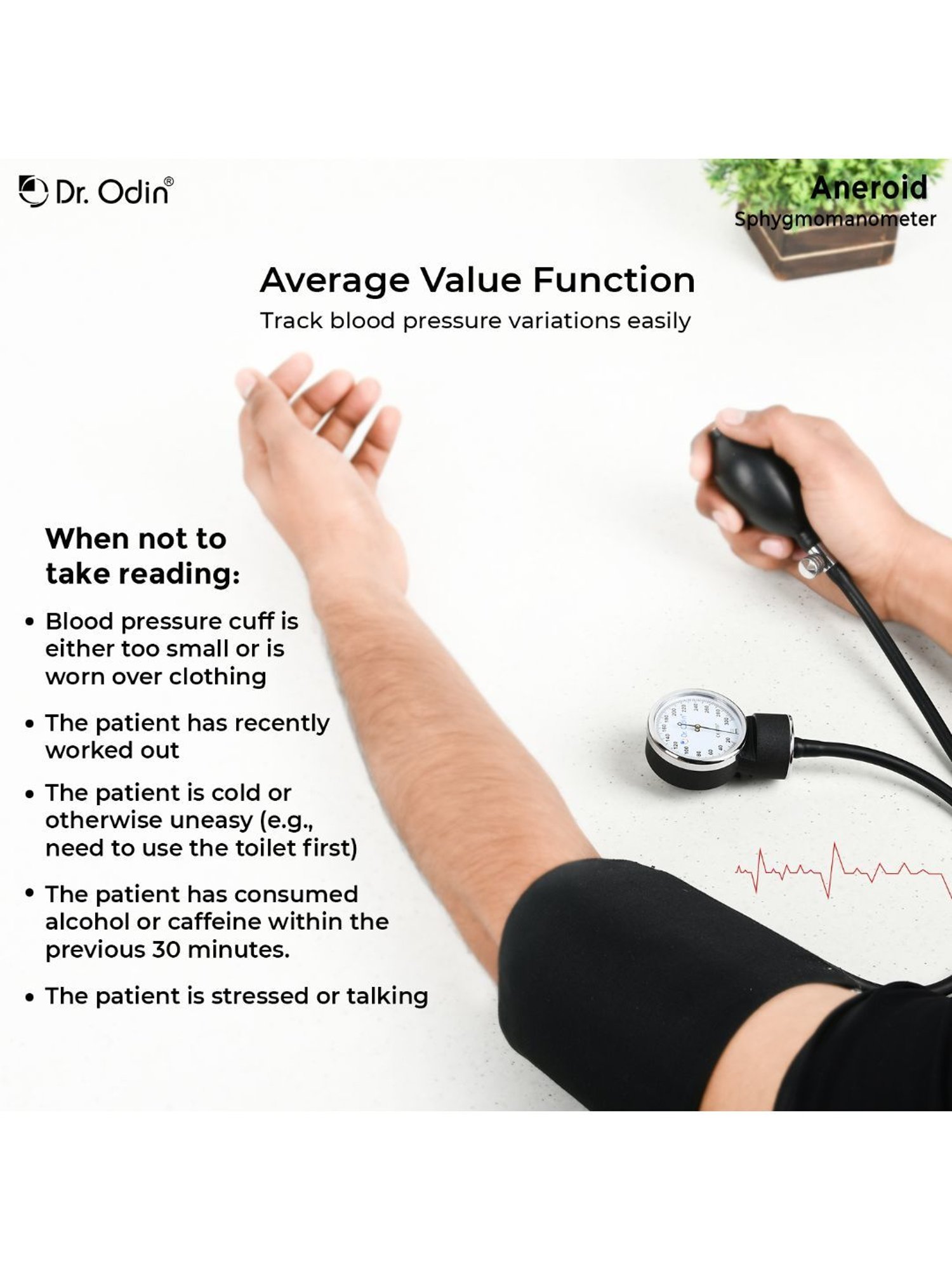 Dr. Odin OD-50A Sphygmomanometer (Black)