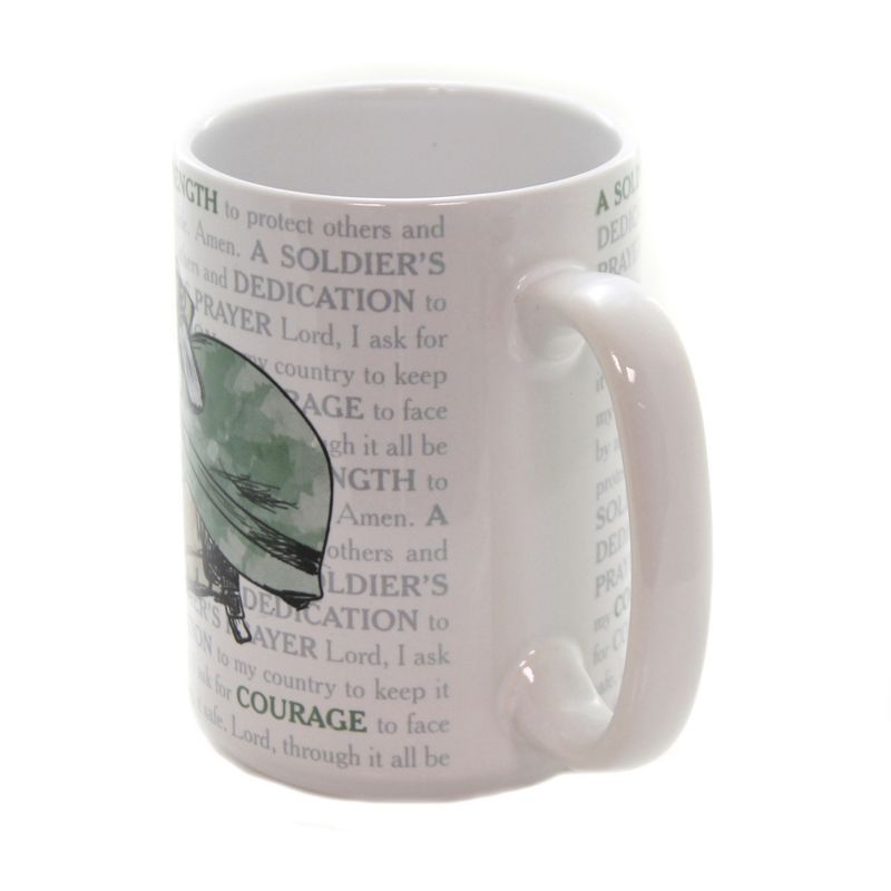 Tabletop 4.5" A Soldier's Prayer Mug Dedication Protect Strength Carson Home Accents  -  Drinkware
