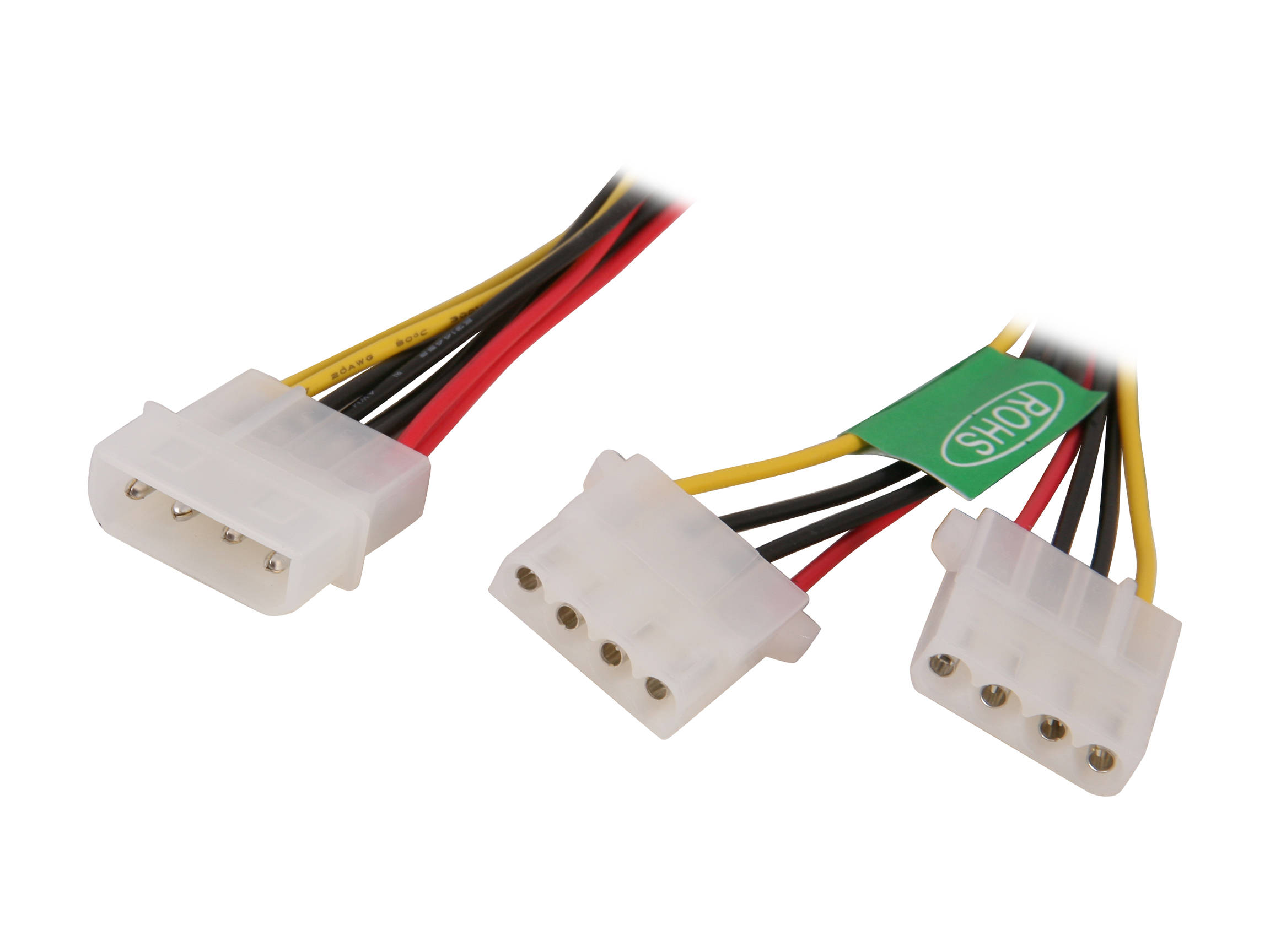 Micro Connectors 30cm Addressable RGB (ARGB) 1 to 4 Splitter Cable with/5 Male Pins (F04-04ARGB-30)