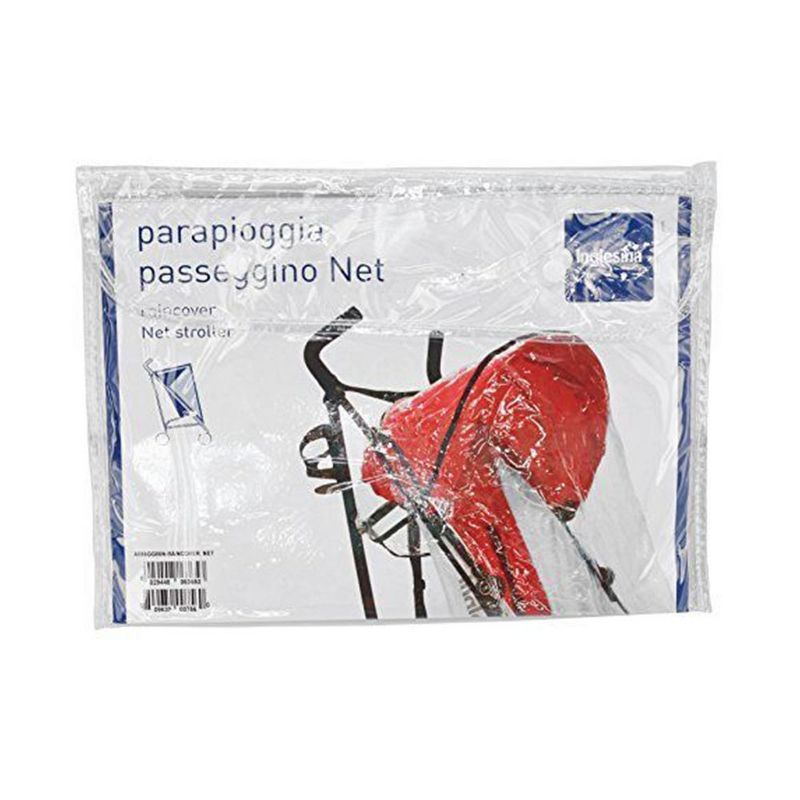 Inglesina A096GG85N Baby Infant Washable Net Stroller Rain Cover and Plastic Canopy Protector to Keep out Bugs, Dust, Wind, and Rain, Transparent