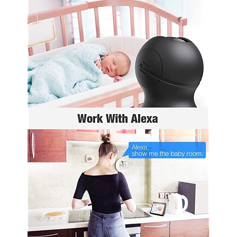 Wireless Security Camera,  1080p IP Home Surveillance Camera WiFi Baby Monitor Pet Camera Dog Cam with Cloud Storage Sound Motion Detect Two Way Audio Night Vision Remote View