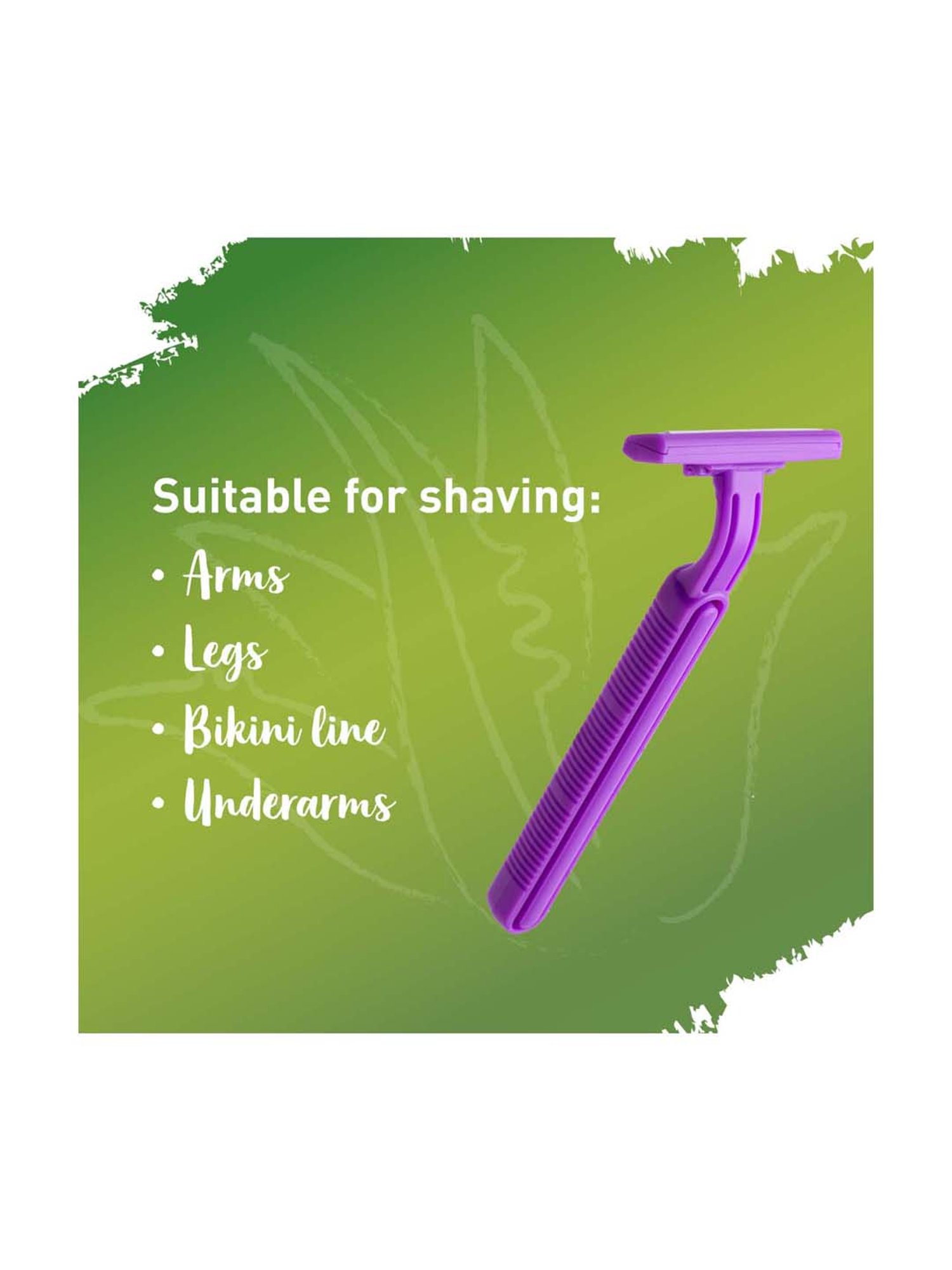 Sirona Aloe- Boost Twin Blade Disposable Hair Removal Razor - 5 Pcs