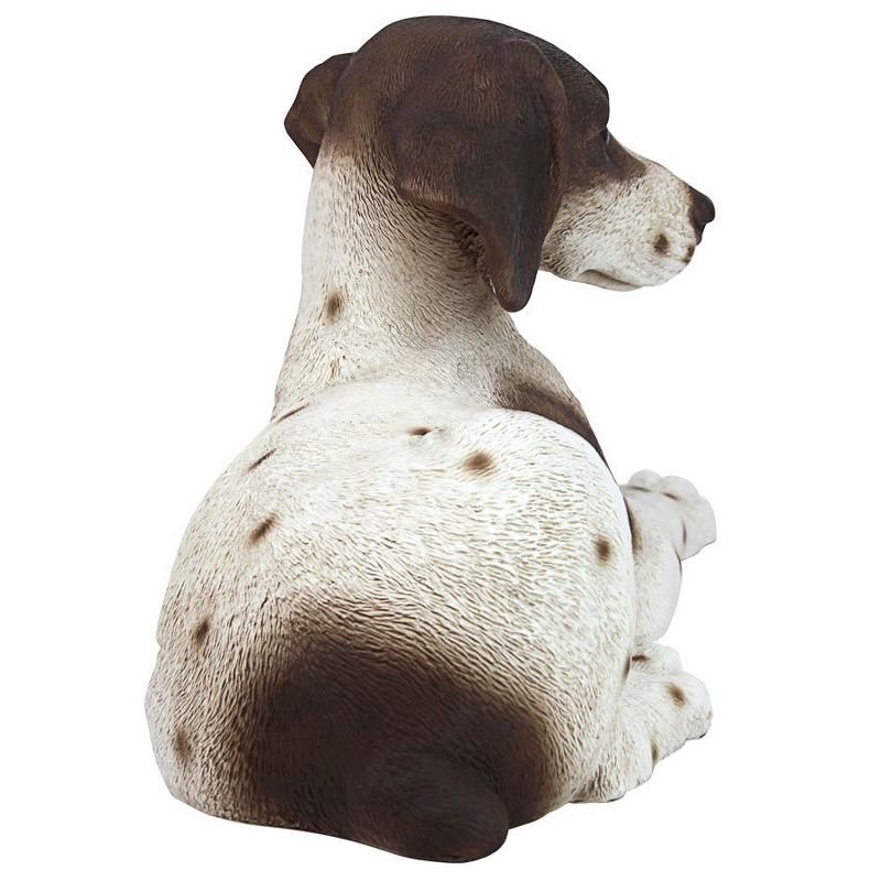 Design Toscano Brown & White Pointer Puppy Dog Statue - White