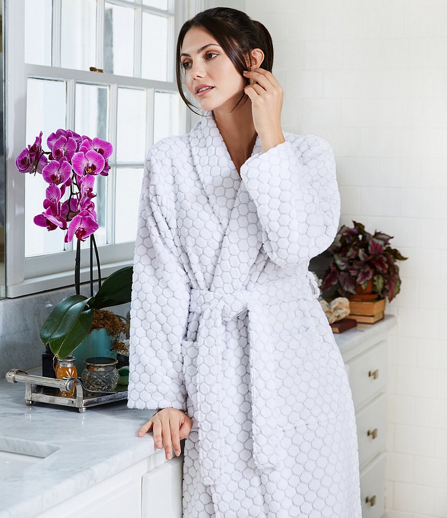 Rob Spa Dot Grey Long Terry Robe