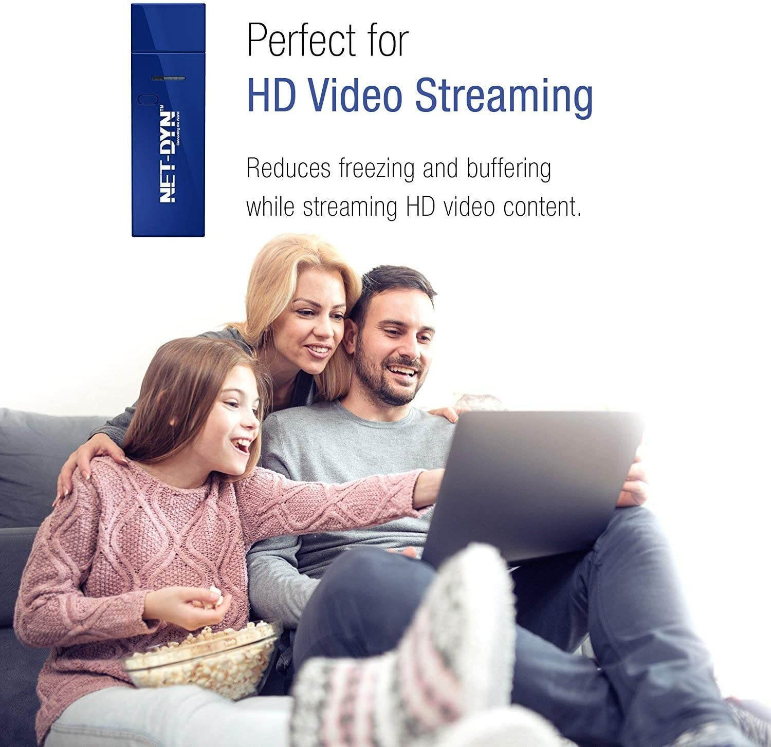 NET-DYN USB Wireless WiFi AdapterAC1200 Dual Band 5GHz and 2.4GHZ (867Mbps/300Mbps) Super Strength So You Can Say Bye to Buffering for PC or Mac for Desktop or Laptop