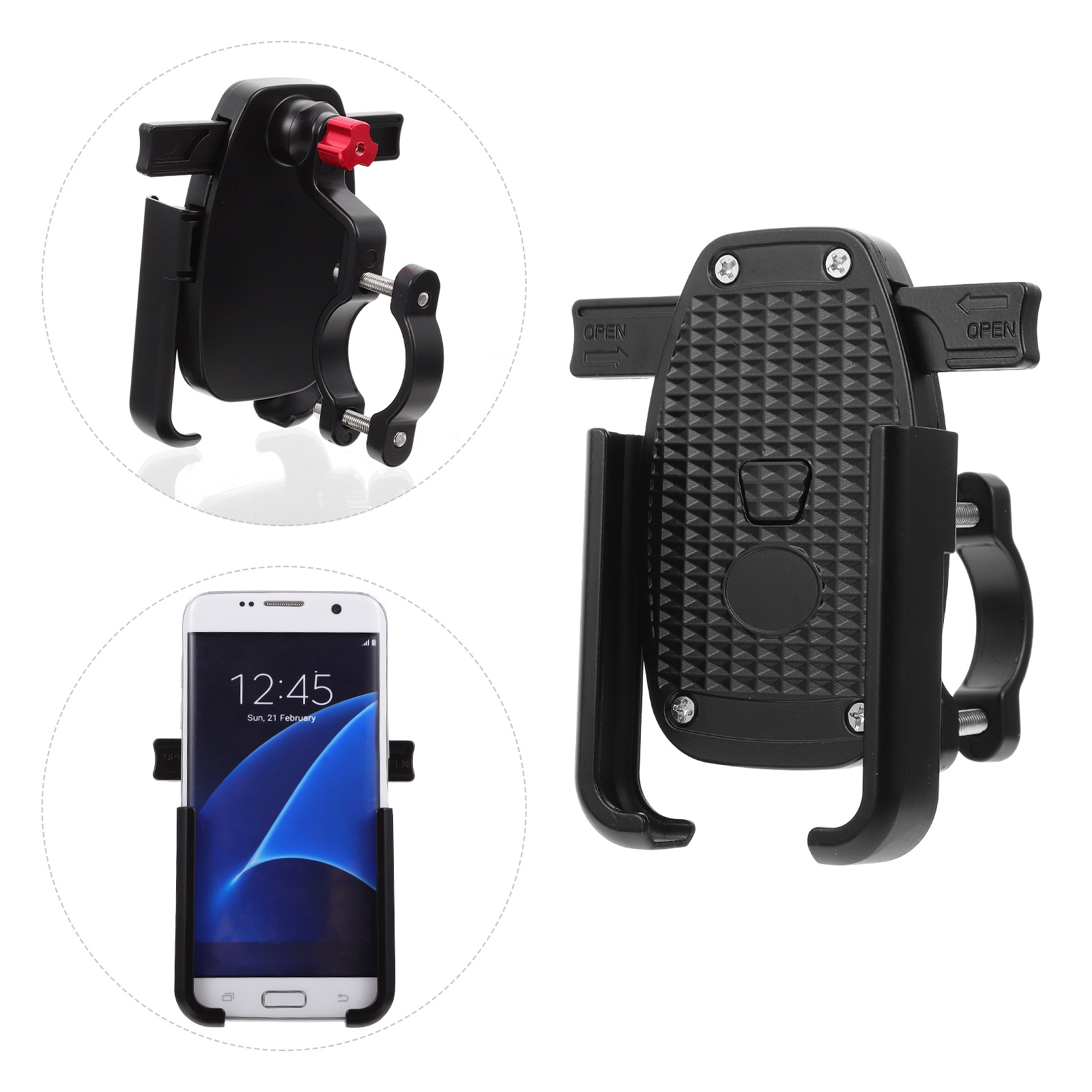 Car Multifunctional Cup Holder Auto-multi Cup Case Drinking Bottle Holder Organizer Storage Box (Black)