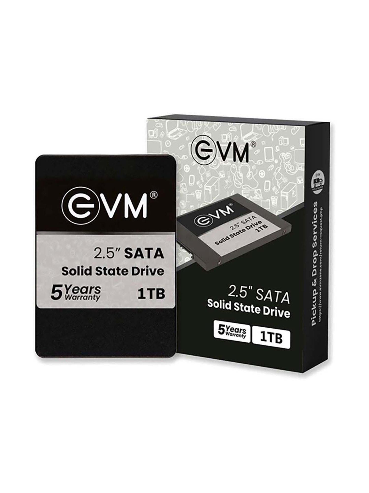 EVM EVM25 1TB 2.5 inch SATA Internal SSD (Black)