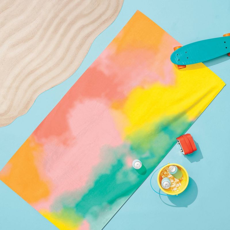 Tie Dye Printed Beach Towel - Sun Squad™