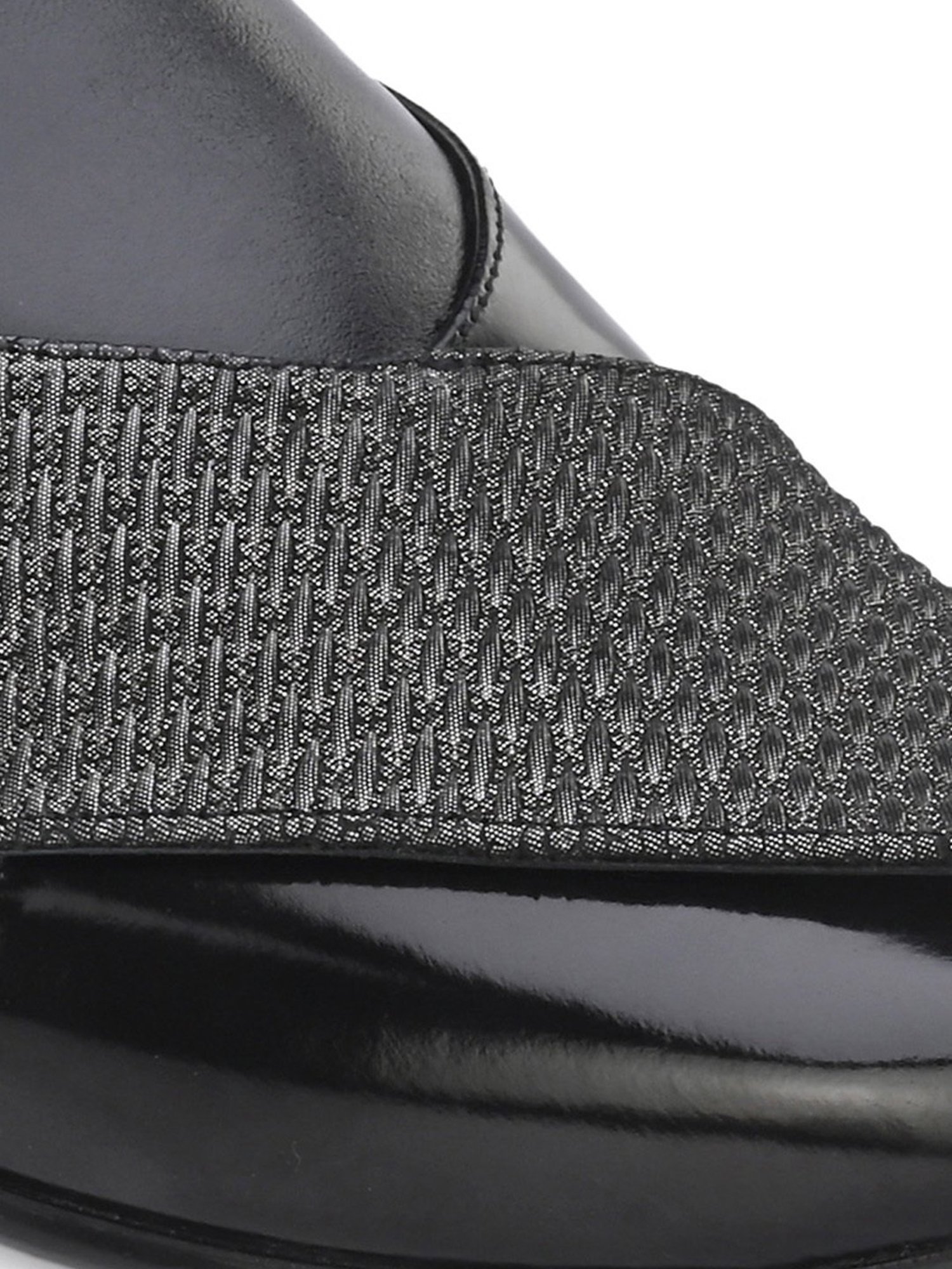 Hitz Men's Black Back Strap Sandals