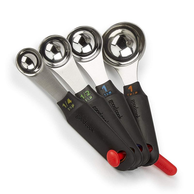 Good Cook Touch 4-Piece Stainless Steel Measuring Spoons Set