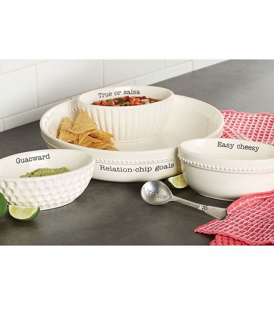 Mud Pie Circa Fiesta Medley Chip and Dip Server