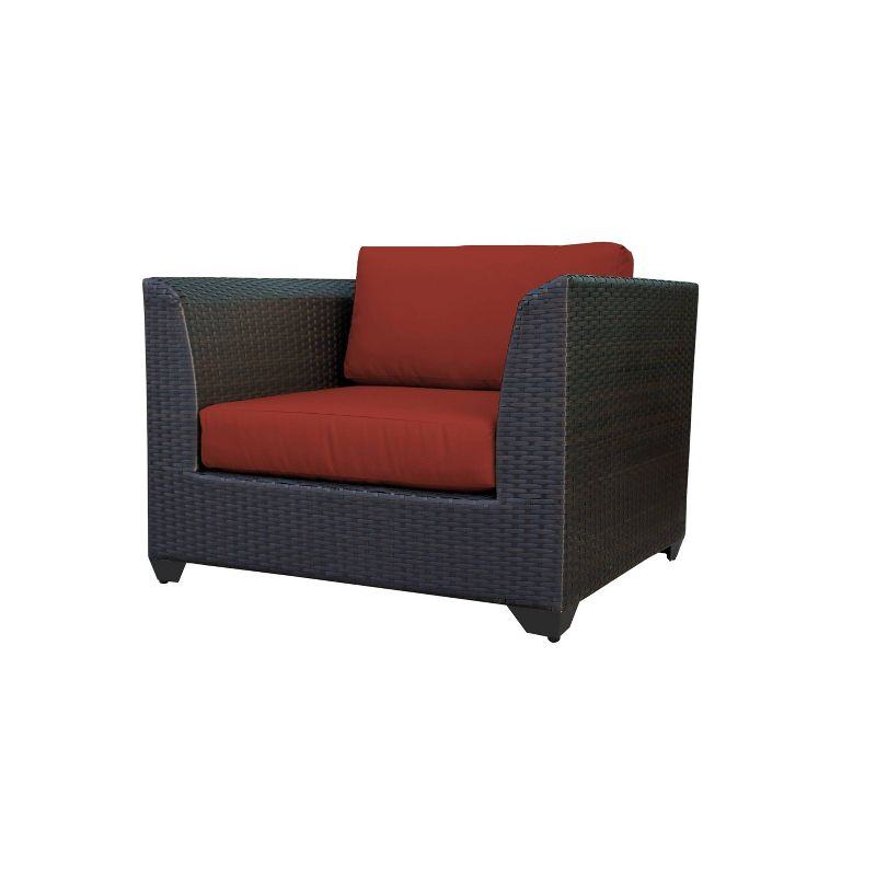 3pc Outdoor Wicker Conversation Set with Sofa Chairs & Table - Crestlive Products