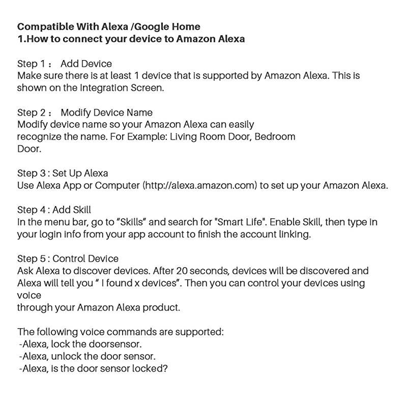 WiFi Door Alarm Sensor Wireless Security Window Open Alert Compatible with Tuya or Smart Life APP MC400