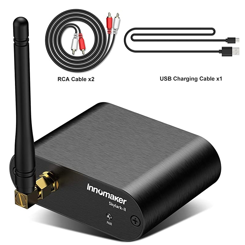 Bluetooth 50 Audio Receiver Home Stereo System HiFi DAC Streaming Music Adapter Support LDACAptXHDAptXLLAptXAACSBC Outputs LR RCA 35mm Headphone Jack AUX