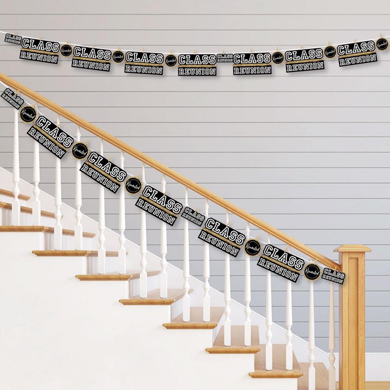 Big Dot of Happiness Reunited - School Class Reunion Party DIY Decorations - Clothespin Garland Banner - 44 Pieces