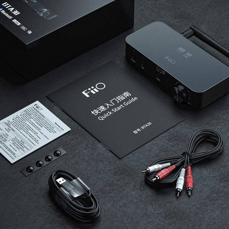 FiiO BTA30 Wireless Bluetooth 5.0 LDAC Long Range Transmitter Receiver for PC/TV/Speaker/Headphone, with HiFi Dac/DSP and APP Control