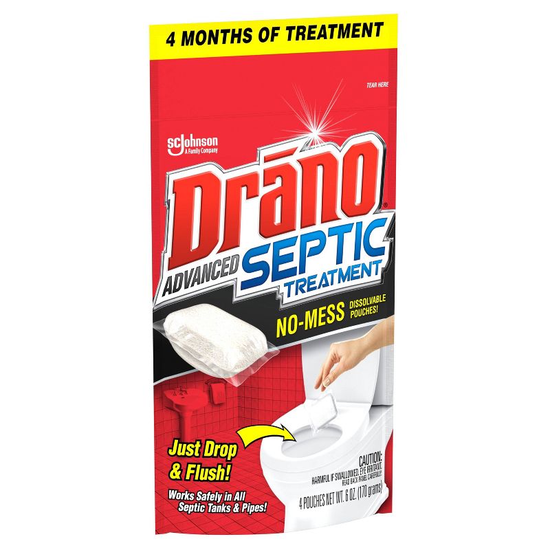 Drano Advanced Septic Treatment - 4ct