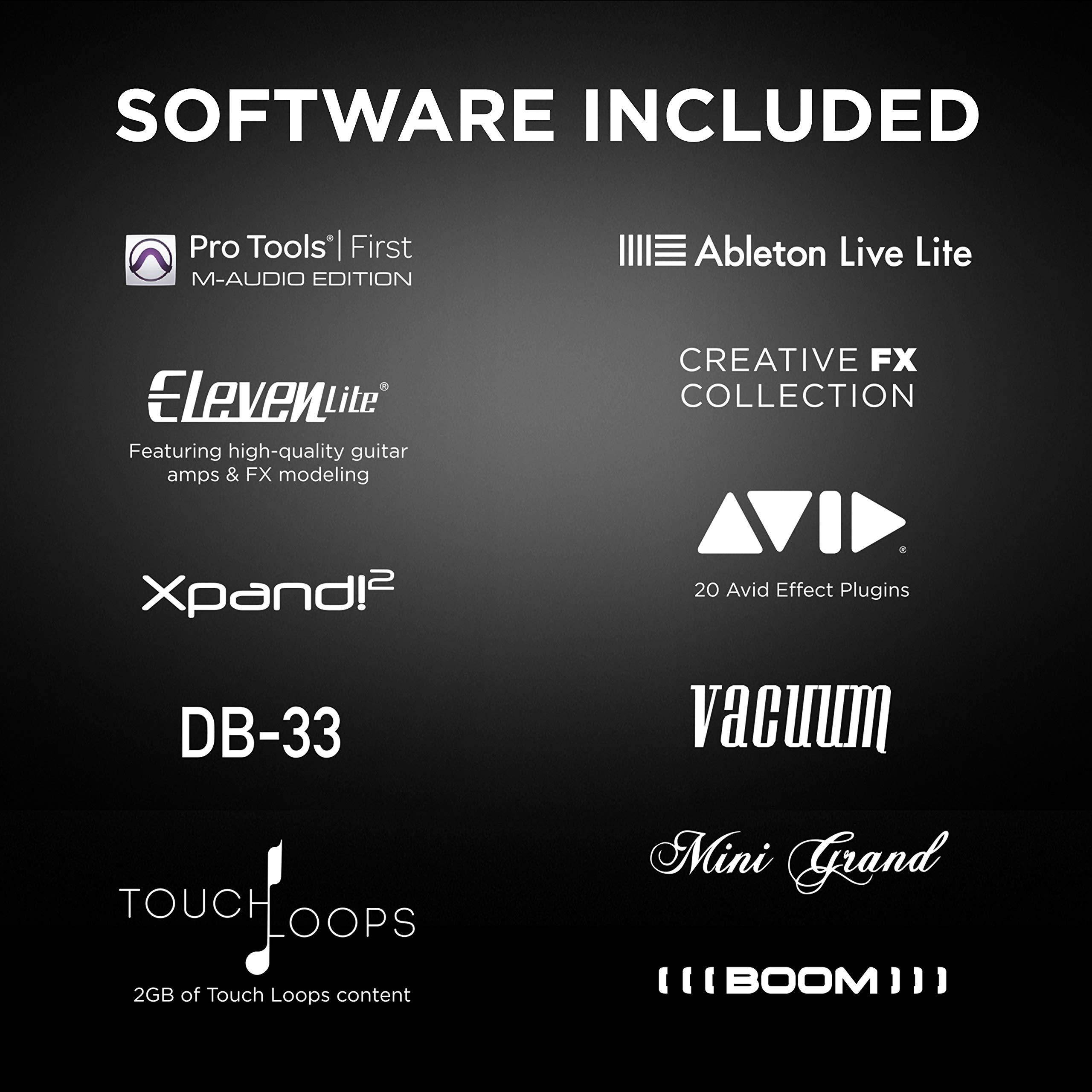 M-Audio AIR 192|6 - 2-In 2-Out USB Audio / MIDI Interface with Recording Software from Pro-Tools & Ableton Live, Plus Studio-Grade FX & Instruments