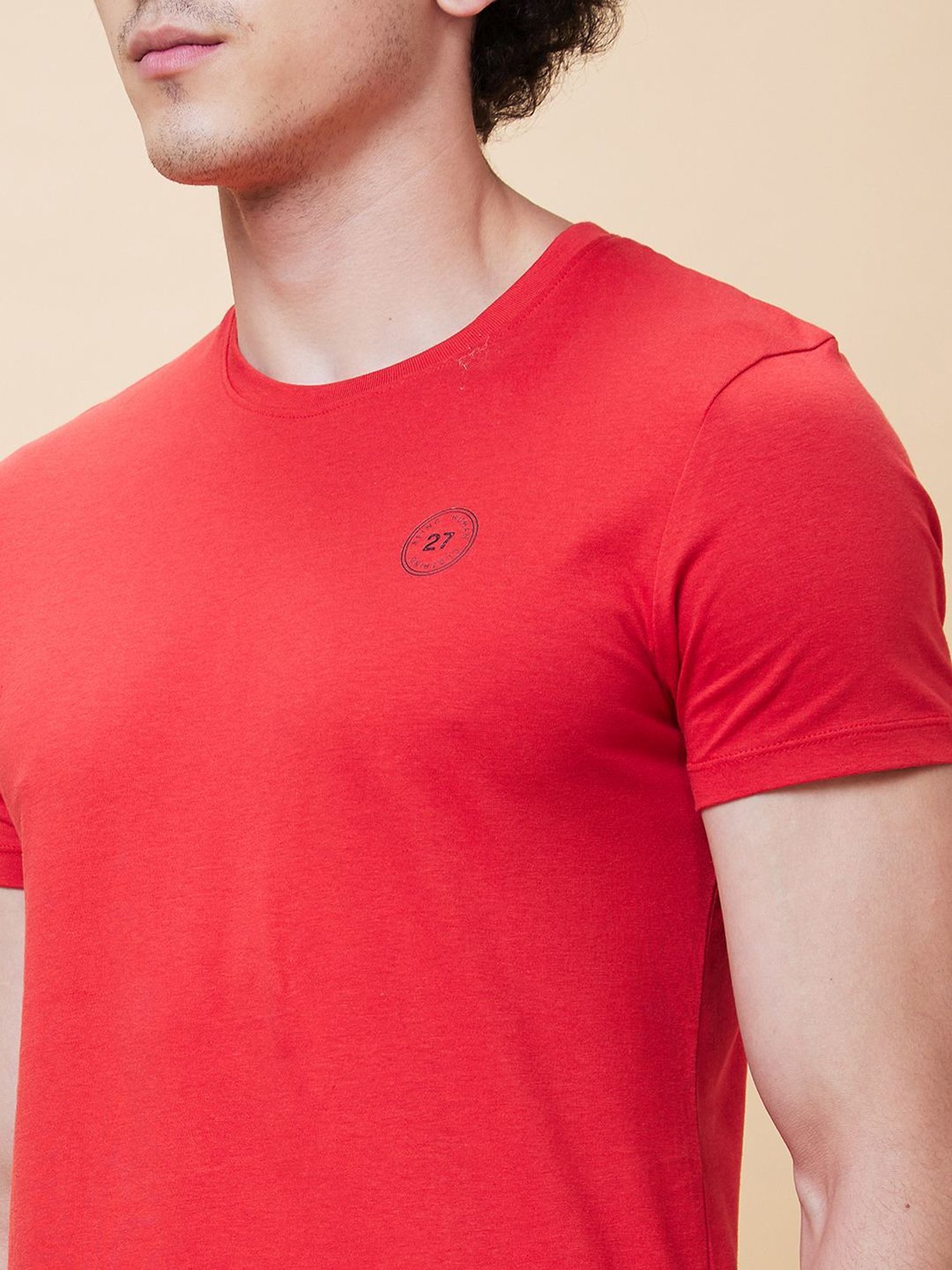 Being Human Red Regular Fit T-Shirt