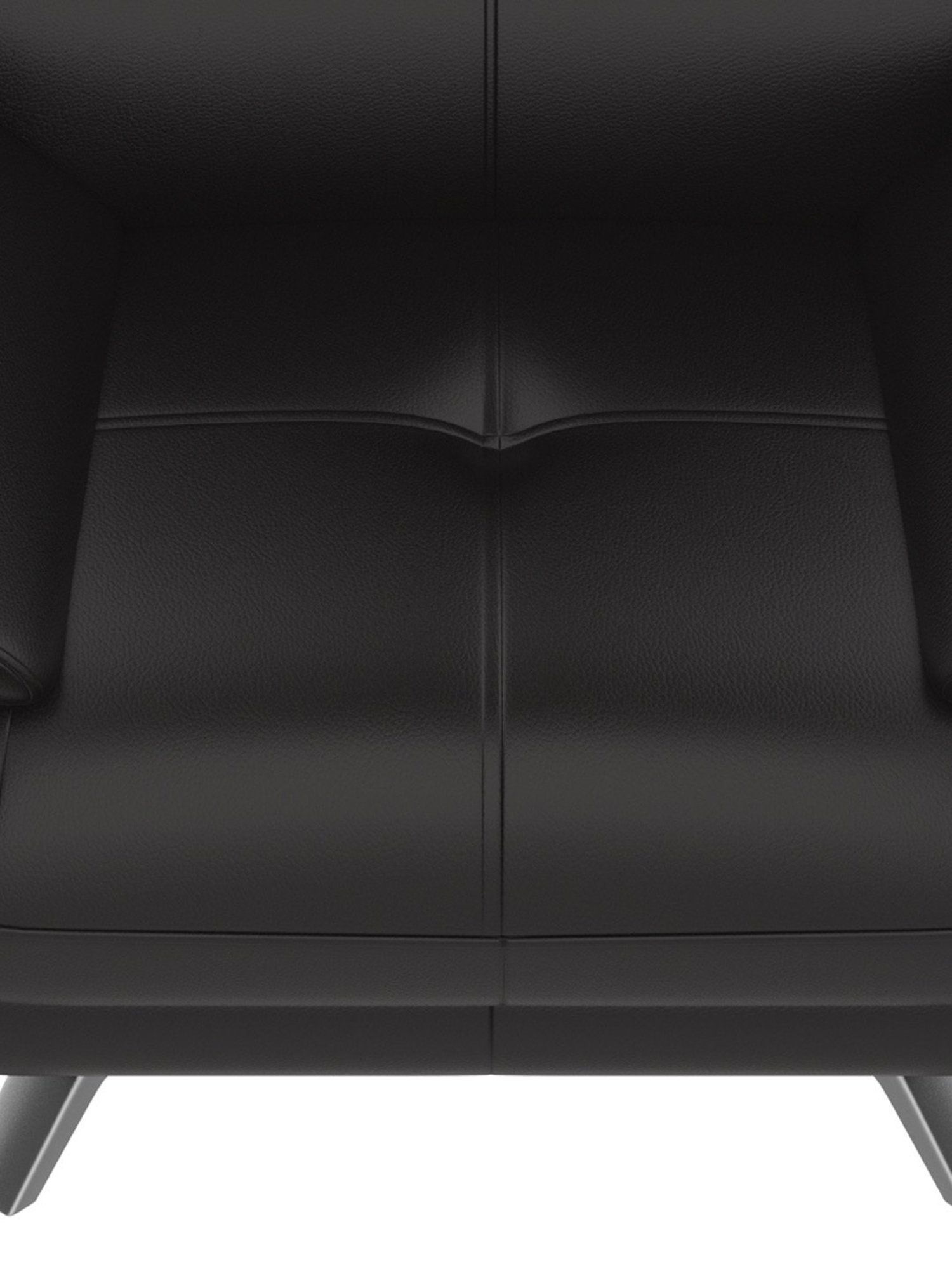 Godrej Interio Euro V2 Coffee Brown Leatherette 1 Seater Sofa