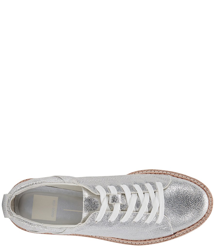 Dolce Vita Toyah Metallic Suede Platform Sneakers