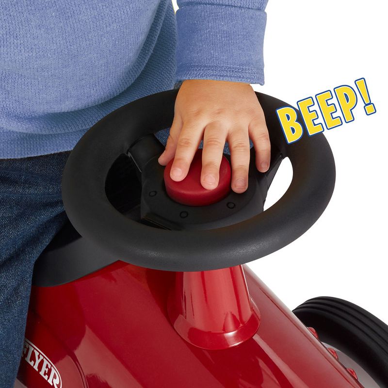 Radio Flyer 608Z Classic Style Design Steel Body Kids Little Red Roaster with Durable Quiet Drive Rubber Tires and Fun Sound Horn