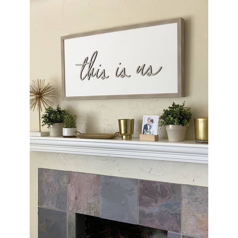 38" x 19" This Is Us Magnet Board Wall Art - Petal Lane