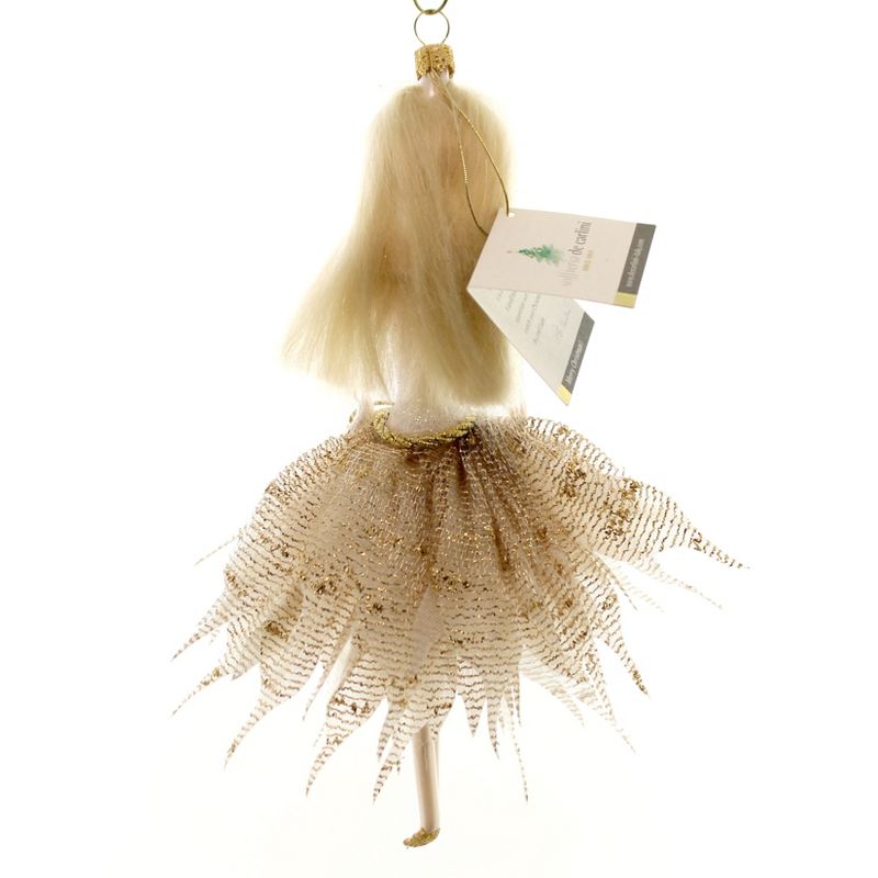 Italian Ornaments Lady In Gold Dress Ornament Itailin  -  Tree Ornaments