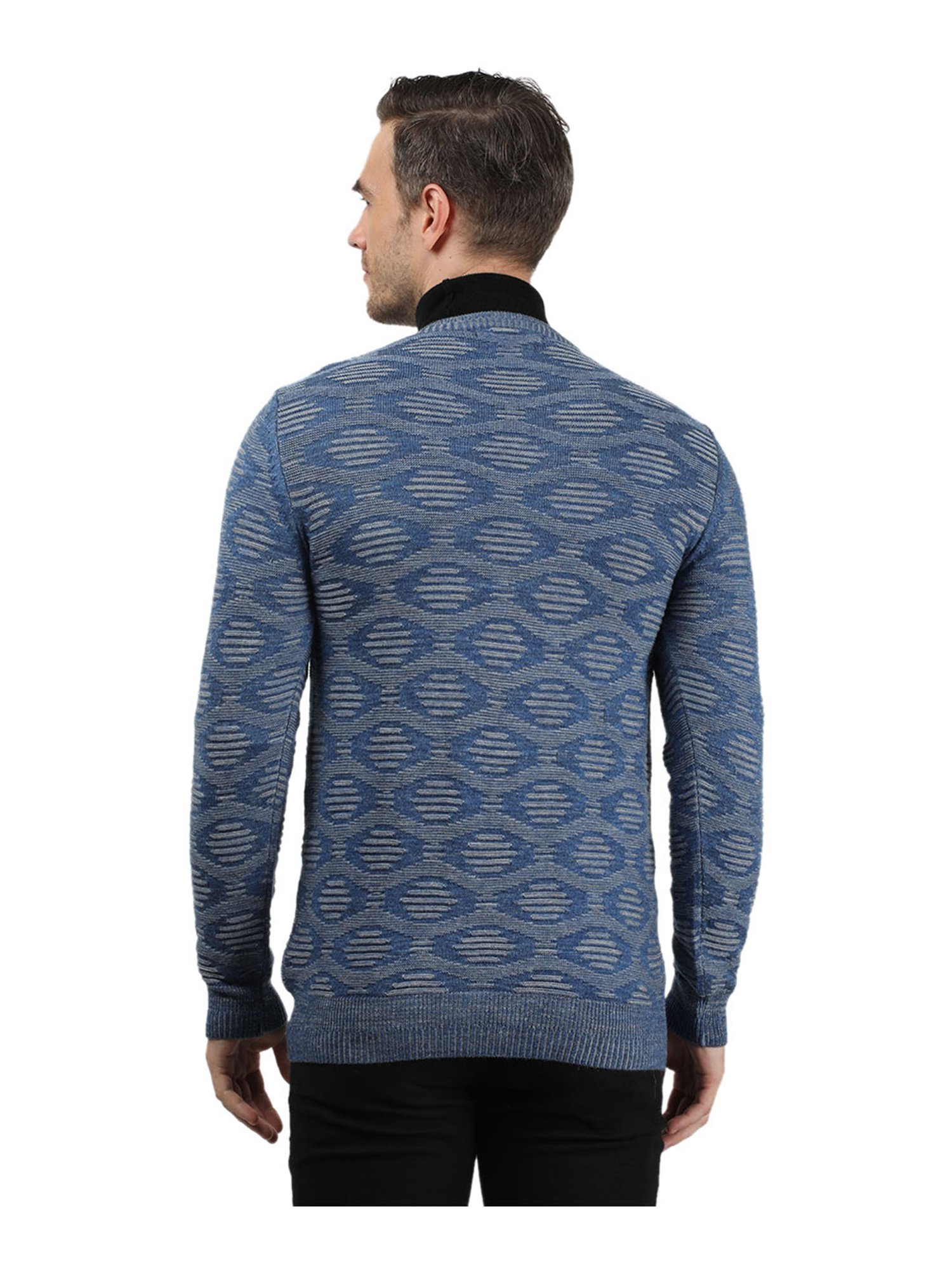 Monte Carlo Blue Printed Pullover