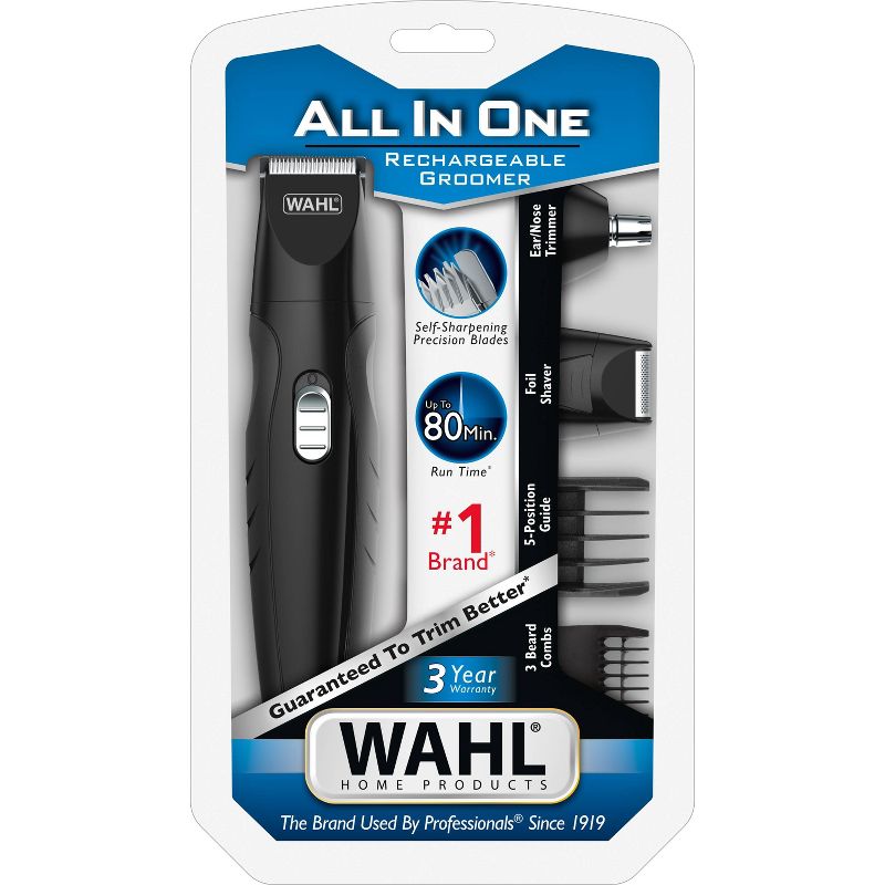 Wahl All in One Rechargeable Cordless Men's Multi Purpose Trimmer and Total Body Groomer - 9685-200