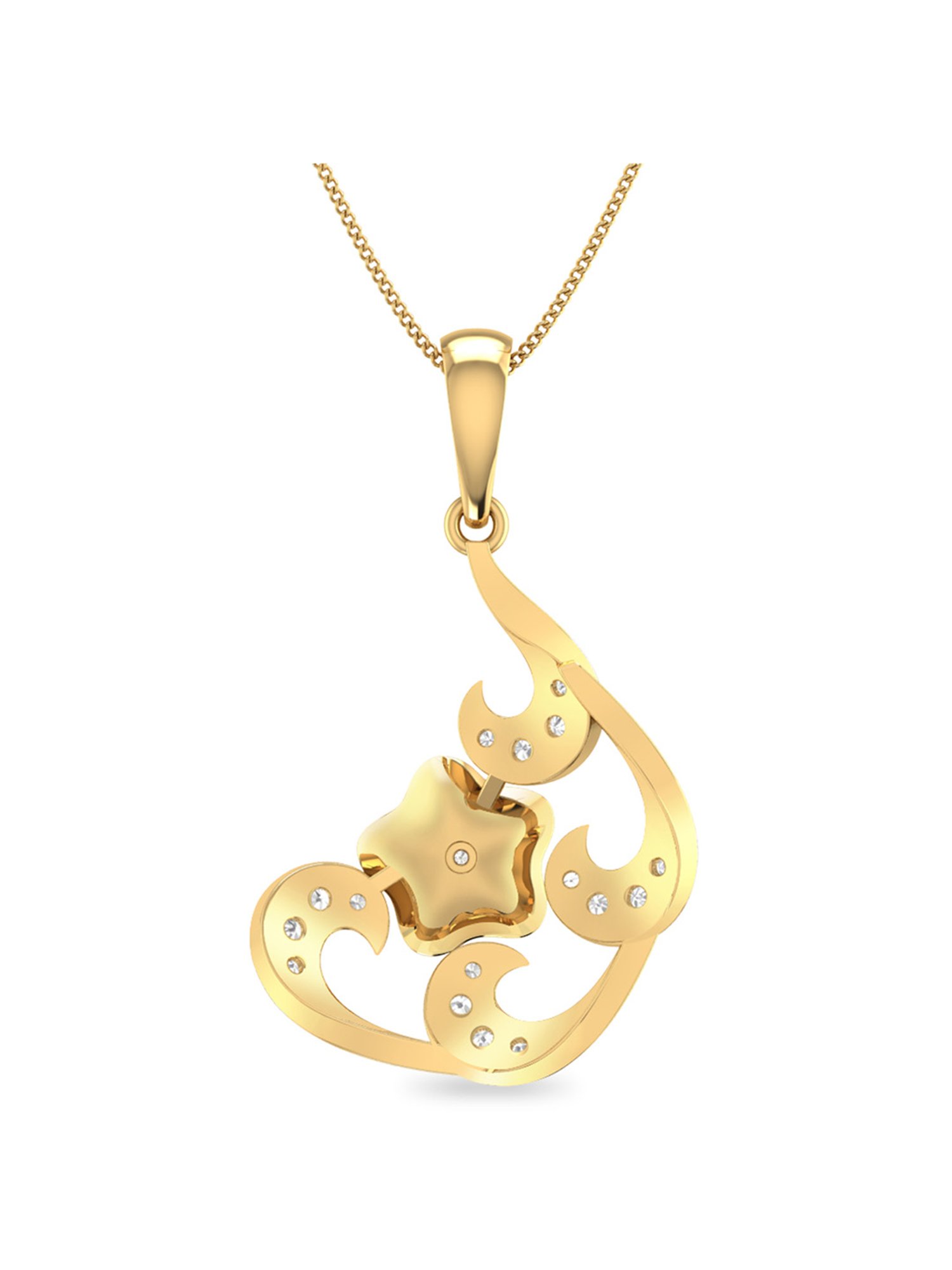 PC Jeweller Darrock 18k Gold Pendant without Chain for Women