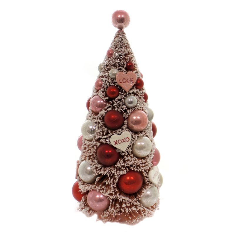 Valentine's Day 13.0" Xoxo Valentines Day Tree Bottle Brush Love Be Mine Bethany Lowe Designs, Inc.  -  Decorative Figurines