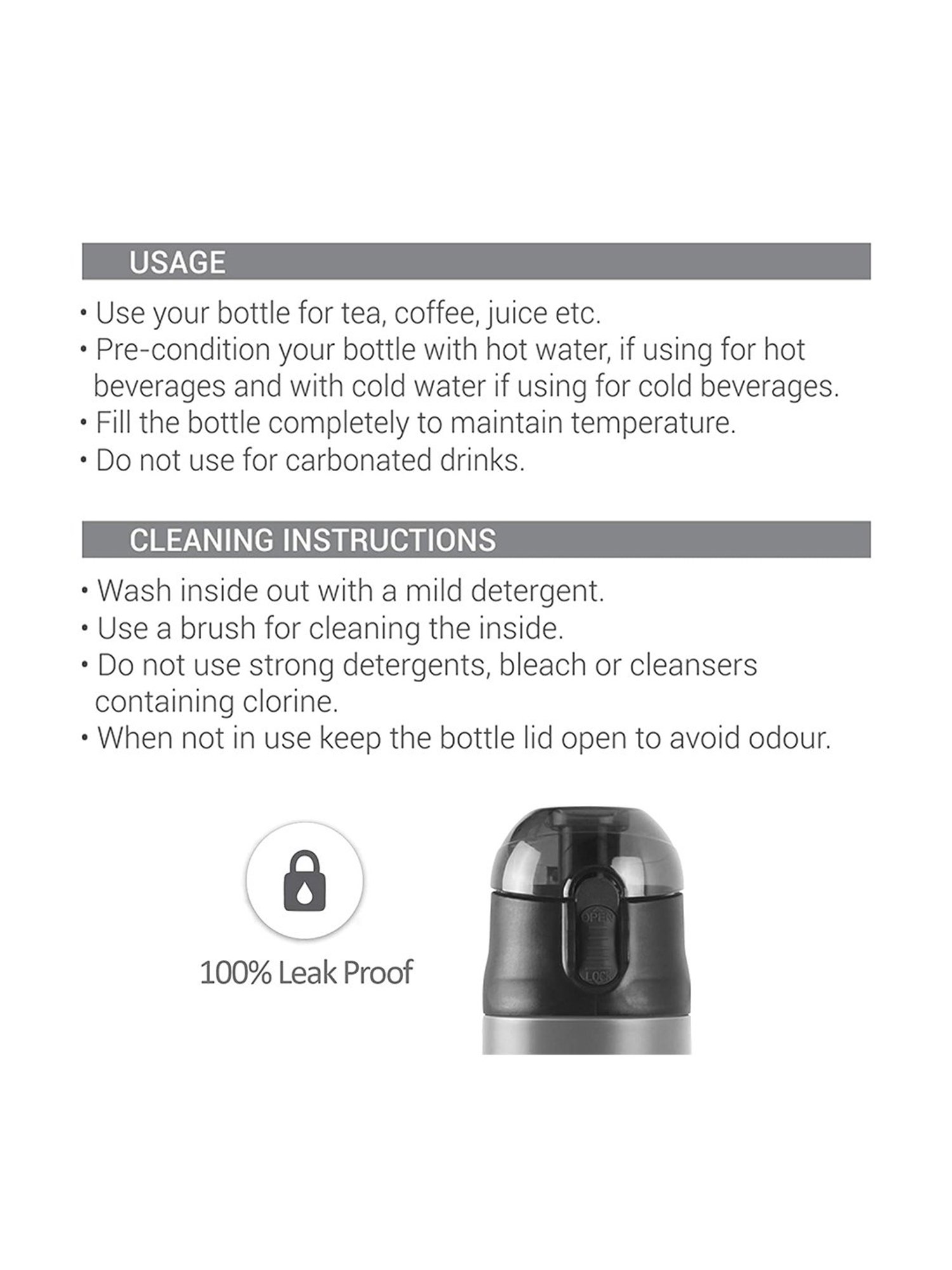 Milton Green Thermosteel Hot & Cold Vacuum Insulated Water Bottle - 500 ml