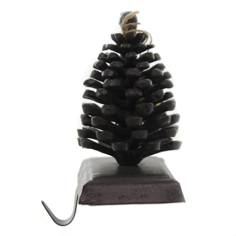 Christmas 5.0" Pinecone Stocking Holder Woody Tree  -  Stocking Holders