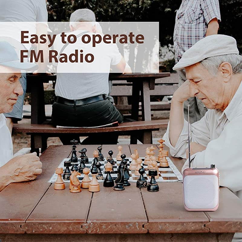 Voice Amplifier  AUC01 Lightweight Cardioid Rechargeable Wired Microphone with Waistband and LED Display Support FMMP3TF Card for Coaches Tour Guides Kindergartener MeetingGold